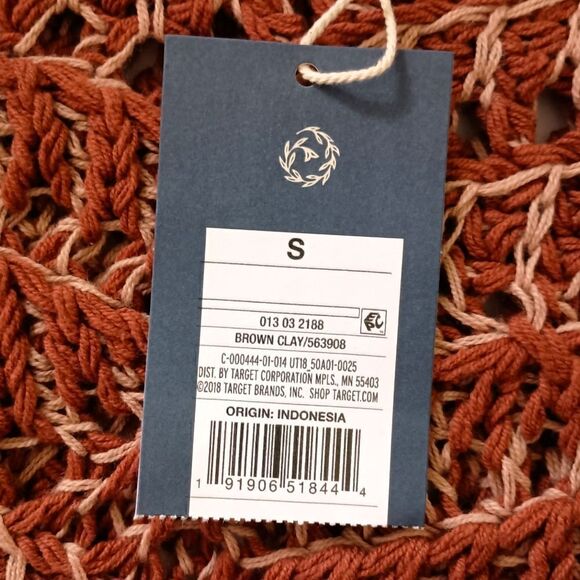 Universal Thread Open Knit Sweater NEW S Clay Pullover Crochet Asymmetric Rustic - Picture 13 of 16